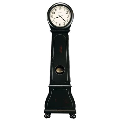 Howard Miller Graham Floor Clock Worn Black With Quartz Dual Chime