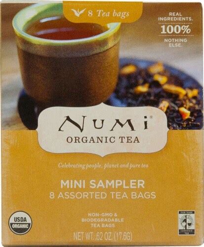 Numi Organic Tea Mini Sampler Tea Bags, 8 ct - Fred Meyer