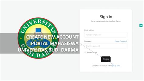 Petunjuk Buat Pengguna Baru Portal Mahasiswa Universitas Budi Darma