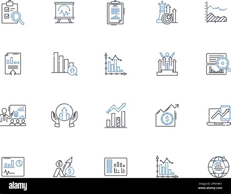 Measurement Line Icons Collection Precision Scale Calibration