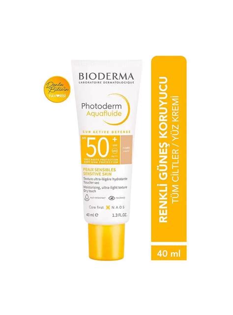 Bioderma Photoderm Aquafluid Spf50 Tüm Ciltler Yüksek Korumalı Renkli