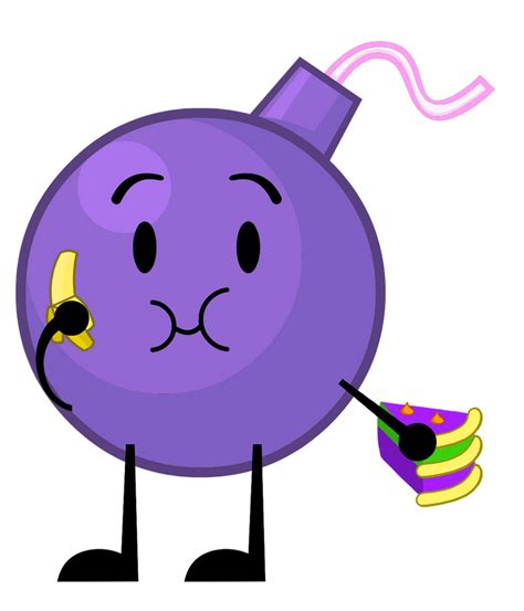 Purple Bomby Eating A Banana And Some Yoylecake By Brocharacterfan On