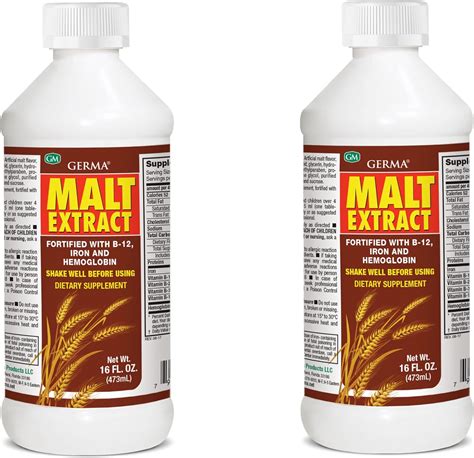 Amazon Extracto De Malta 16oz Extracto De Malta Fortificado Con B