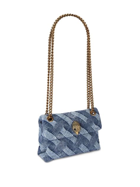 Kurt Geiger London Mini Kensington Denim Shoulder Bag Blue Farfetch Uk