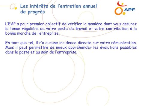 Ppt Lentretien Annuel De Progr S Guide Lusage Des Collaborateurs