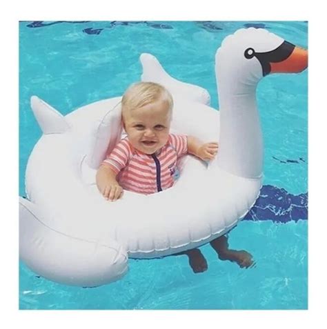 Salvavidas Flotador Inflables Cisne Para Bebes Niños Meses sin intereses