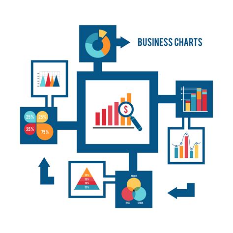 Business Chart Icons Set 442862 Vector Art At Vecteezy