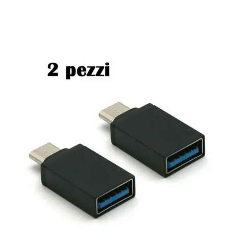 ADATTATORE USB TYPE C Maschio A USB Femmina 2 Pezzi Adattatore USB C