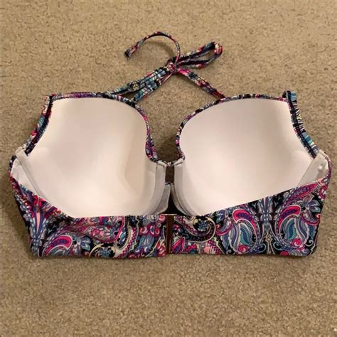 Victoria Secret Paisley Halter Bikini Gem