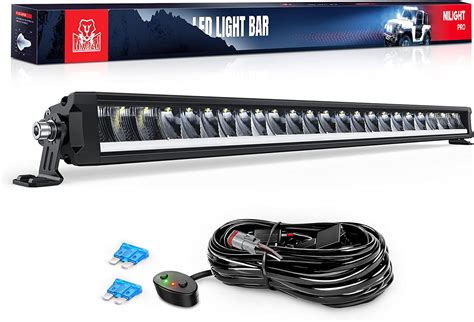 Nilight Barra De Luz Led De Pulgadas W Lm Antideslumbrante