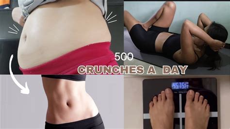 500 Crunches A Day Mini Diet Sort Of I Lost Belly Fat Fast See