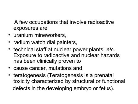 Nuclear hazards