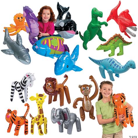 Inflatable Animals Assortment Kit - 36 Pc. | Oriental Trading