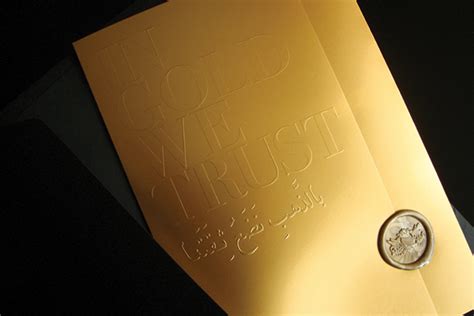 In Gold We Trust On Behance