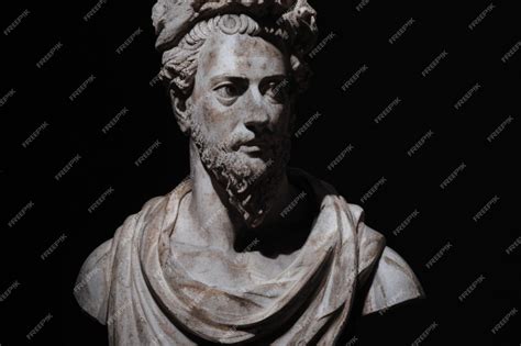 Premium Ai Image A Closeup Of A Marble Sculpture Of Marcus Aurelius