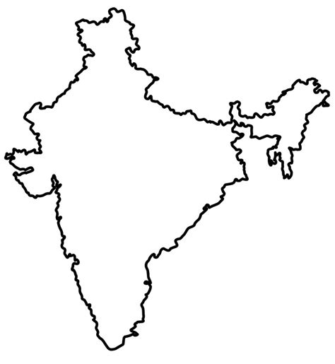 India Map Black and White Images - ClipartLib