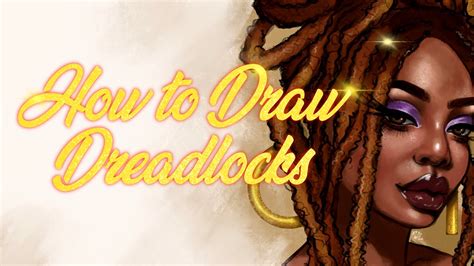 How To Draw Dreadlocks Step By Step Tutorial Youtube