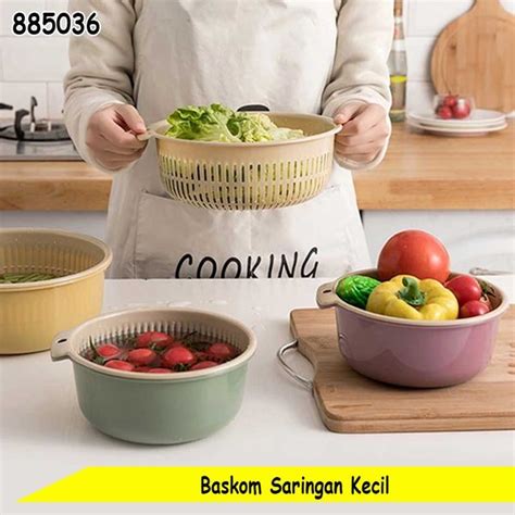 Jual Baskom Saringan Plastik Kecil Cuci Buah Sayur Wadah Cuci Sayur