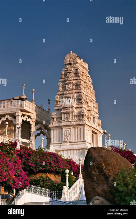 Birla Mandir Hindu Temple Hyderabad Andhra Pradesh India Stock Photo