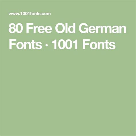 80 Free Old German Fonts · 1001 Fonts Video Game Font Game Font