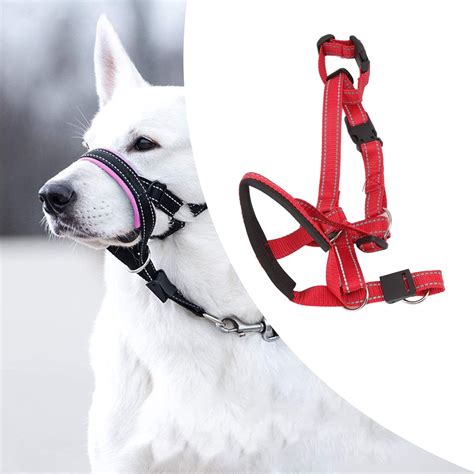 Chiciris Dog Head Halter With Safety Strap Head Collar For