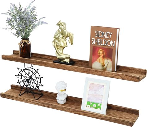 PHOENANCEE 90cm Picture Ledge Shelf With Lip Design Radiator Shelf