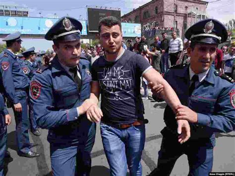 Armenian Police Break Up Yerevan Protest