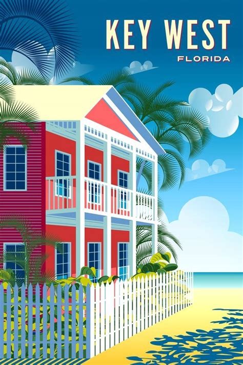 Plakat Key West Floryda USA Vintage Retro 91 5x61 PHU ATRAM Cena