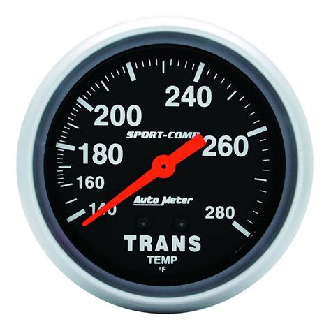 Autometer Au3451 2 58 Sport Comp Series Transmission Temperature Gauge