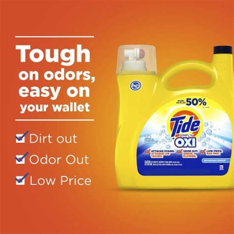 Tide Simply Oxi Refreshing Breeze Liquid Laundry Detergent 150 Fl Oz