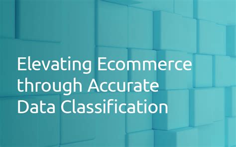 Elevating Ecommerce Through Accurate Data Classification Retail Taxonomy