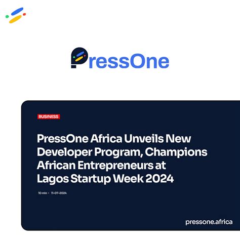 Pressone Africa Unveils New Developer Program Champions African