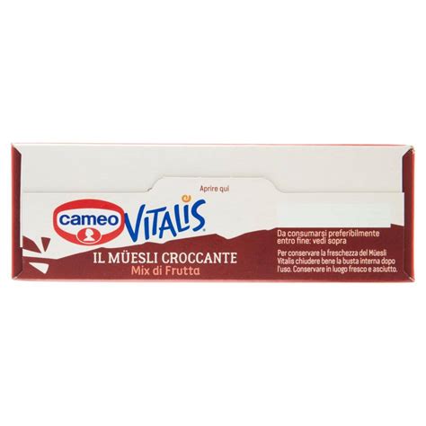 cameo Vitalis il Müesli Croccante Mix di Frutta 310 g NonPesa it