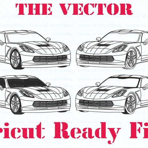 Corvette C7 Vector Etsy