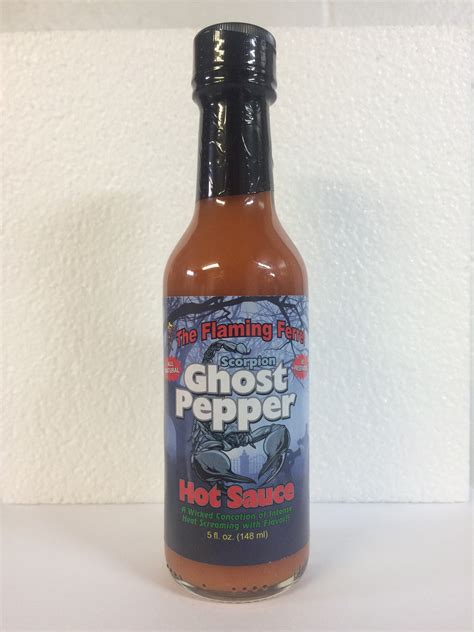 Scorpion Ghost Pepper Hot Sauce 5 Oz Bottle