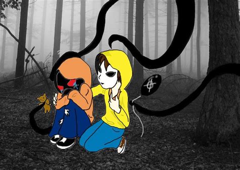 Masky And Hoodie By Kanashiibara On Deviantart Creepypasta Characters Creepypasta Cute