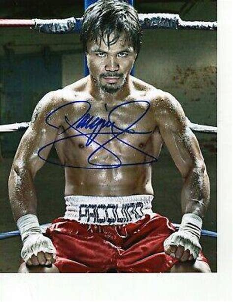 Manny Pacquiao Autographed Signed Boxing 8x10 Photograph With team ...