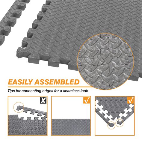 Mat Block Interlocking Foam Tiles Puzzle Mats For Floor Eva Gym Mat Flooring Exercise Equipment