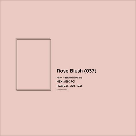 Benjamin Moore Rose Blush 037 Paint Color Codes Similar Paints And