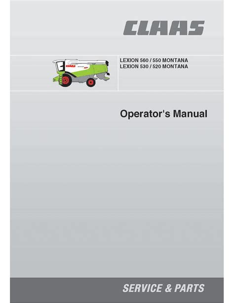 Claas Lexion Montana Combine Harvester Operator S