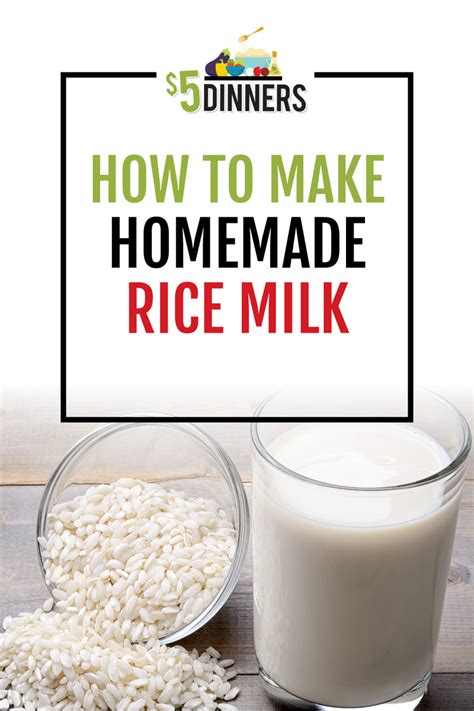 How To Make Homemade Rice Milk