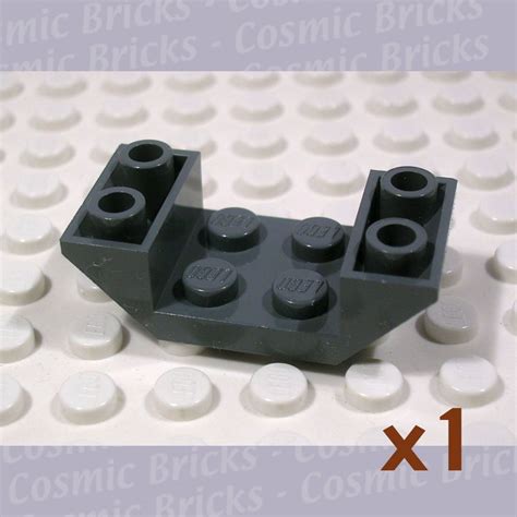 Lego Dark Stone Grey Slope Inverted X Double Single N