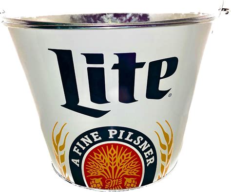 Miller Lite Throwback Beer Ice Bucket Home And Kitchen