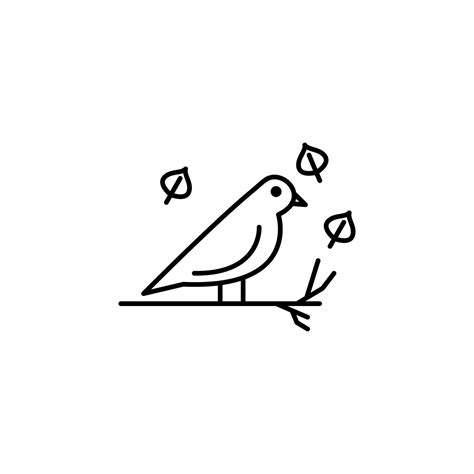 bird vector icon illustration 23036246 Vector Art at Vecteezy