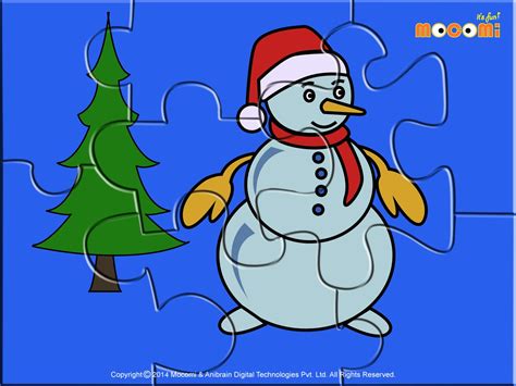 Snowman - Jigzaw Puzzles For Kids | Winter And Snowpeople | Puzzles ...