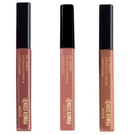 Batom Líquido Avon Power Stay Cores Marrom Luxo ou Caramelito ou Nude