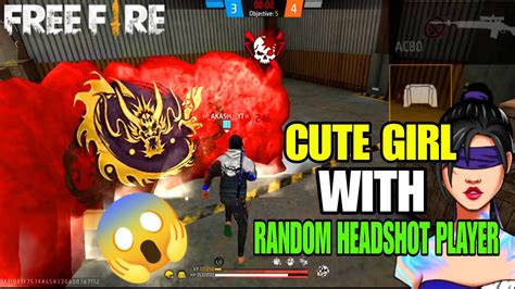 Cute Random Girl With Headshot Gameplay In Free Fire Op Headshot