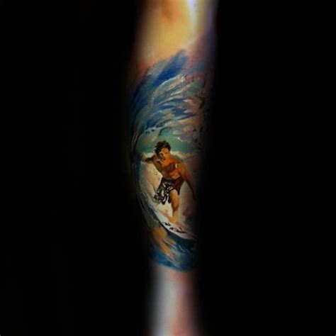 90 Surf Tattoos For Men Oceanic Design Ideas Surf Tattoo Tattoos