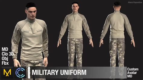 ArtStation - Military Uniform / Marvelous Designer / Clo 3D project | Resources