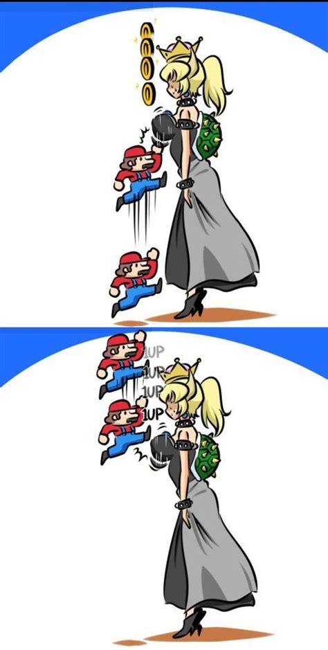 Mario And Bowsette Anime Memes Funny Anime Funny Funny Comics